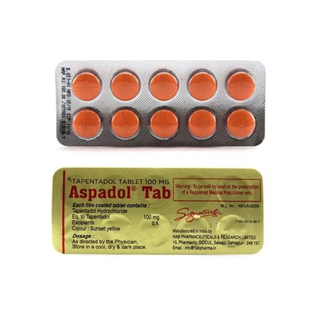 Tapentadol 100Mg (Aspadol) Tablets